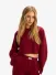 Refined Department Dames Top Cropped Carina Bordeaux