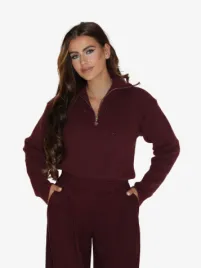 Reinders Dames Trui Pia Sequins Maroon