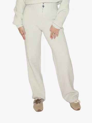 Dames Broek Pia Sequins Creme