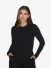 Reinders Dames Longsleeve Ribb Diamonds Zwart