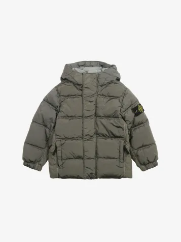 Jongens Winterjas Kort Glanzend Dust