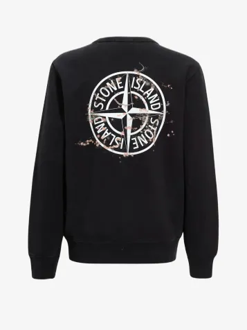 Jongens Sweater Backprint Zwart