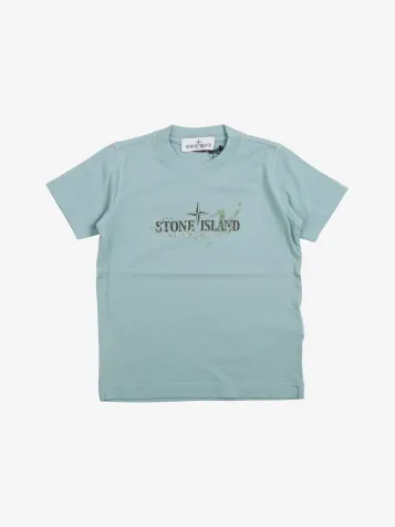 Jongens T-shirt Print Powder Blue