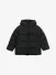 Stone Island Junior Jongens Winterjas Kort Glanzend Zwart