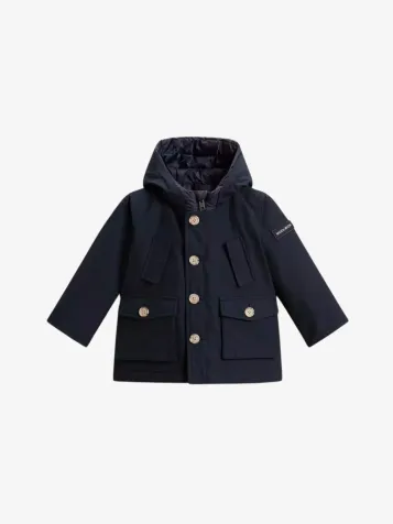 Jongens Winterjas My First Parka Melton Blue