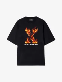 Xplct Heren T-shirt Flame Zwart