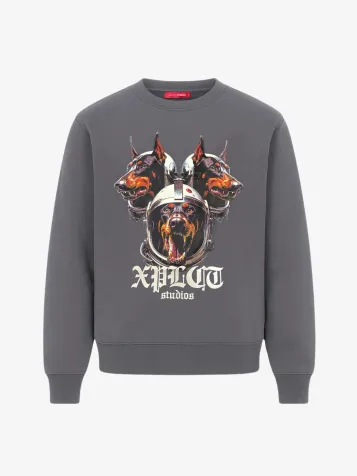 Heren Sweater Dobberman Grijs