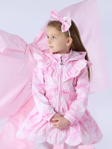 Meisjes Zomerjas River Strik Roze Blossom