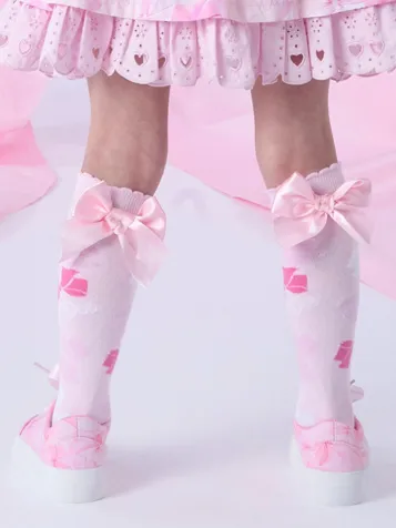 Meisjes Kniesokken Ramona Strik Roze Blossom