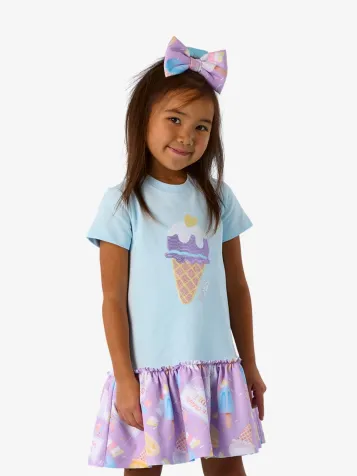 Meisjes Jurk Sutton Ice Cream Soft Blauw