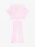 ADee Meisjes Set Flare Samantha Pearl Strik Roze Blossom