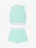 ADee Meisjes Set Short Romi Badstof Miami Mint