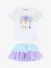 ADee Meisjes Set Rok Suzi Tulle Bright Wit