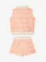 ADee Meisjes Set Short Romi Badstof Peach Cream
