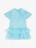 ADee Meisjes Jurk Sparkle Tulle Soft Blauw