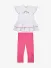 ADee Meisjes Set Legging Tallulah Ric Rac Bright Wit