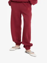 Alix The Label Dames Joggingbroek Bordeaux Rood