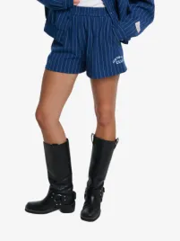 Alix The Label Dames Short Clean Stripd Night Blauw