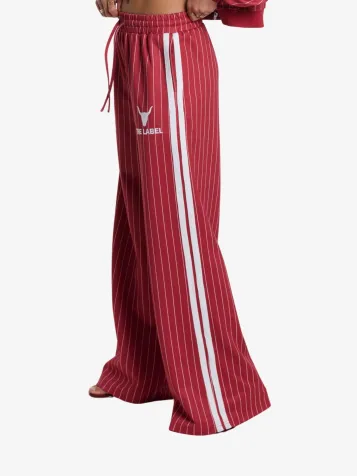 Dames Joggingbroek Training Pinstripe Cerise
