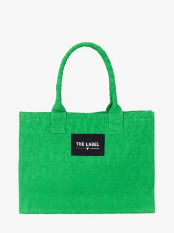Dames Shopper Jacquard Bright Groen