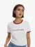 Alix The Label Dames T-shirt Ringer Soft Wit