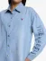 Alix The Label Dames Spijkerblouse Flowy Oversized Light Blauw Denim