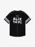 Alix The Label Dames Jurk Baseball Zwart