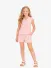 Abel & Lula Meisjes Set Bermuda Gilet Suit Rose