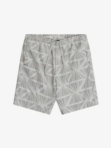 Heren Short Regular Jacquard Metal Badge