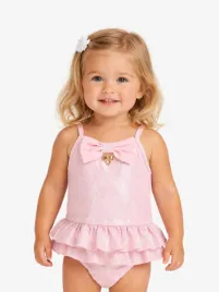 Angels Face Meisjes Badpak Giuppe Roze Sparkle