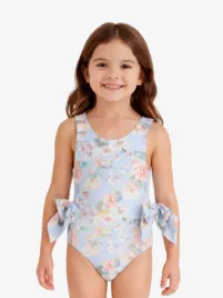 Angels Face Meisjes Badpak Carly Garden Flower Pretty Blauw