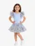Angels Face Meisjes Set Pixie Garden Flower Print Tutu Pretty Blauw