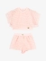 Angels Face Meisjes Set Shirt Short Natalia Frilly Pale Roze