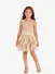 Angels Face Meisjes Set Adva Sparkle Tulle Goud