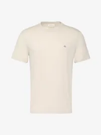 Calvin Klein Heren T-shirt Badge Oatmeal