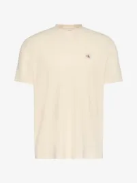 Calvin Klein Heren T-shirt Wafel Badge Calico