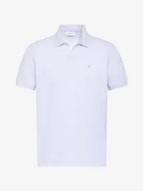 Calvin Klein Heren Polo Open Collar Pique Heavenly Iris