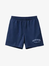 Calvin Klein Heren Short Terry Collegiate Dark Denim