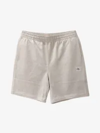Calvin Klein Heren Short Terry Badge Oatmeal