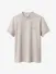 Calvin Klein Heren T-shirt Slim Micro Wafel Oatmeal