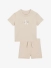 Calvin Klein Jongens Baby Set T-shirt Short Oatmeal