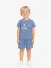 Calvin Klein Jongens Baby Set T-shirt Short Satin Blauw