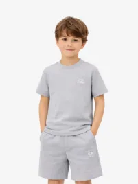 C.p. Company Kids Jongens Set T-shirt Short Smoke Grijs