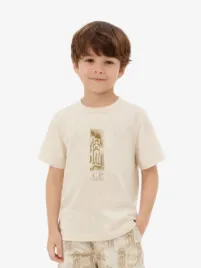 C.p. Company Kids Jongens T-shirt Ecru