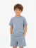 C.P. Company Kids Jongens Set T-shirt Short Silver Blauw