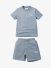 C.P. Company Kids Jongens Set T-shirt Short Silver Blauw