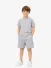C.P. Company Kids Jongens Set T-shirt Short Smoke Grijs