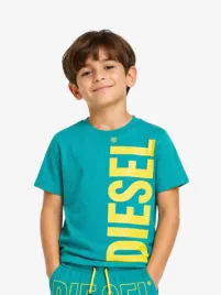 Diesel Junior Jongens T-shirt Mtoms Oversized Emerald Groen