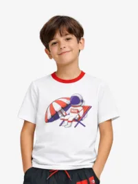 Diesel Junior Jongens T-shirt Mtspacy Oversized Wit