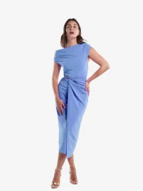 Freebird Icons Dames Jurk Donne Blauw Heaven